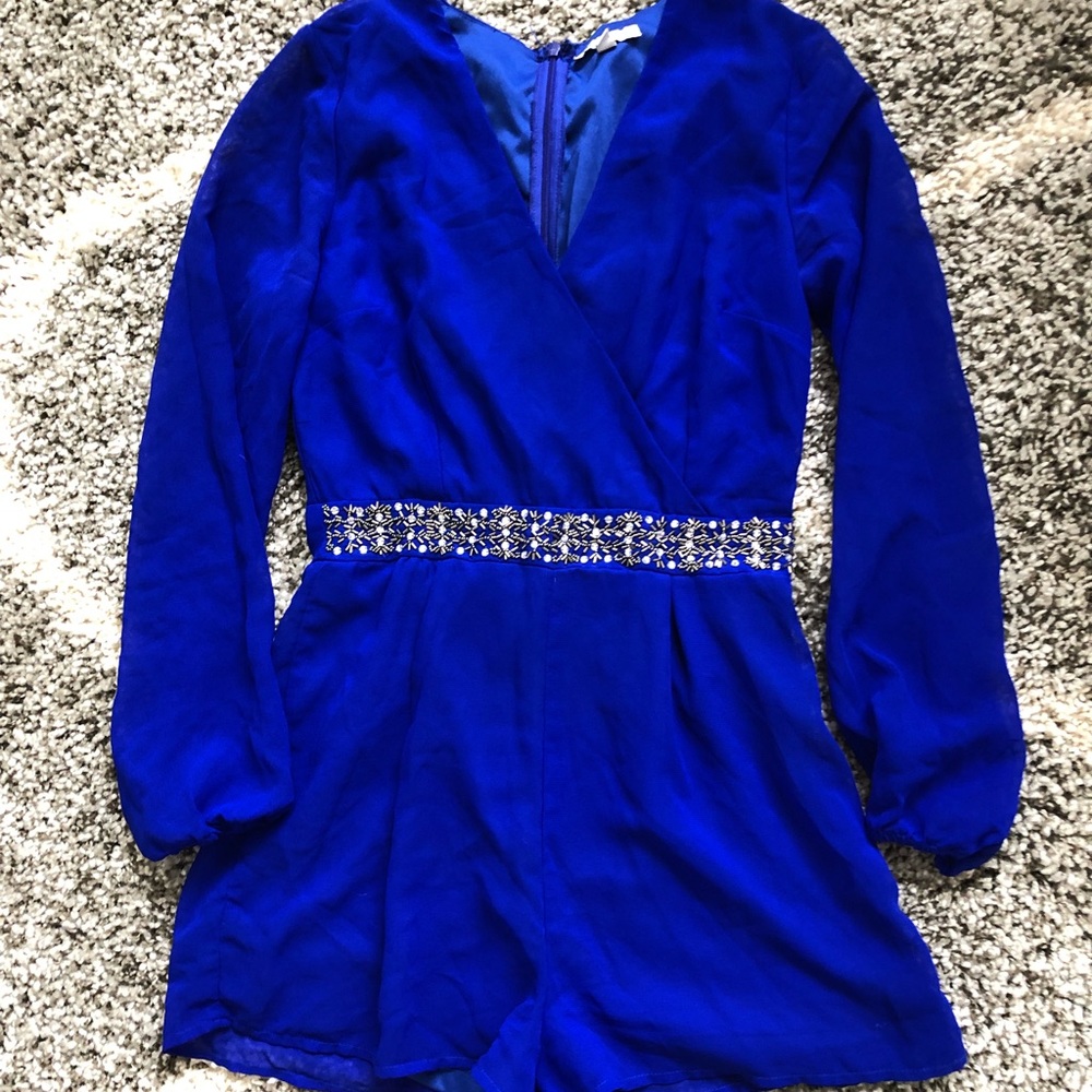 Royal blue romper